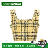 香港直邮Balmain 巴尔曼 女士 1h可退 格纹花呢上衣 GF1AB530XL73