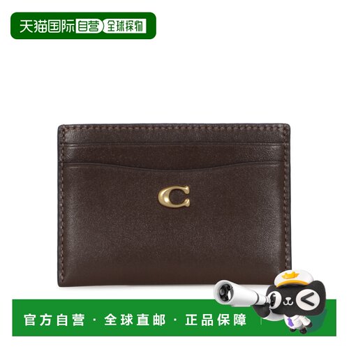 香港直邮COACH 女士钱包 CM435B4MPL SS2026 棕色 【付后1h可退】
