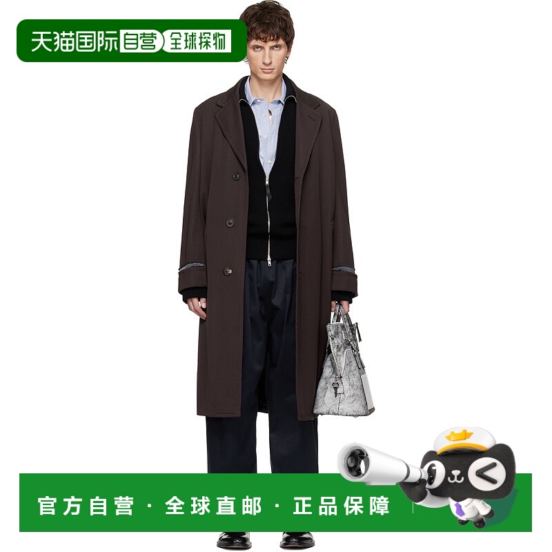 香港直邮Maison Margiela 马丁 马吉拉 男士 棕色大衣 S50AA0160M