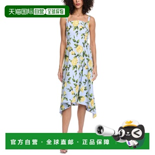 自营Oscar de la Renta English Roses Poplin Midi Dress - yell