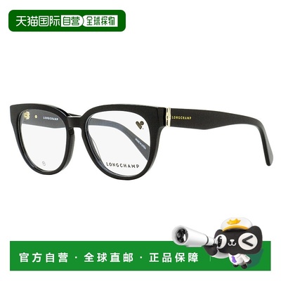 自营Longchamp Women's Tea Cup Eyeglasses LO2732 001 Black 52