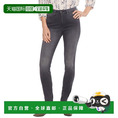 自营NYDJ Ami Gilt Skinny Leg Jean - Black 牛仔裤美国直发奥莱