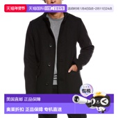 Cole Coat Wool 自营Kenneth Blend Melton black 美国奥莱直发