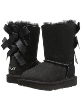 1h可退 【美国直邮】UGG Kids|Bailey 纽扣蝴蝶结雪地靴童鞋透气
