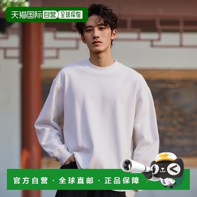 日本直邮Los Angeles Apparel 男士长袖 T 恤裁剪衫白色 LosAngel