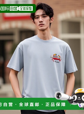 香港直邮CARHARTT WIP 男士T恤 I0347780F4XX SS2025 蓝色