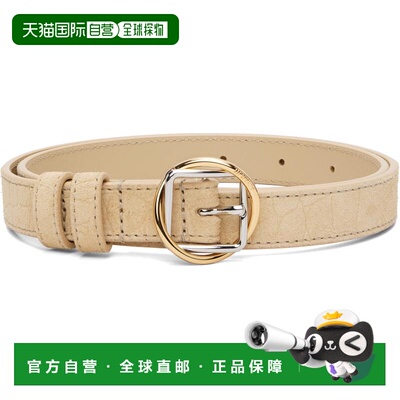 1h可退 香港直邮潮奢 Jacquemus 女士 驼色 The thin Salon 腰带