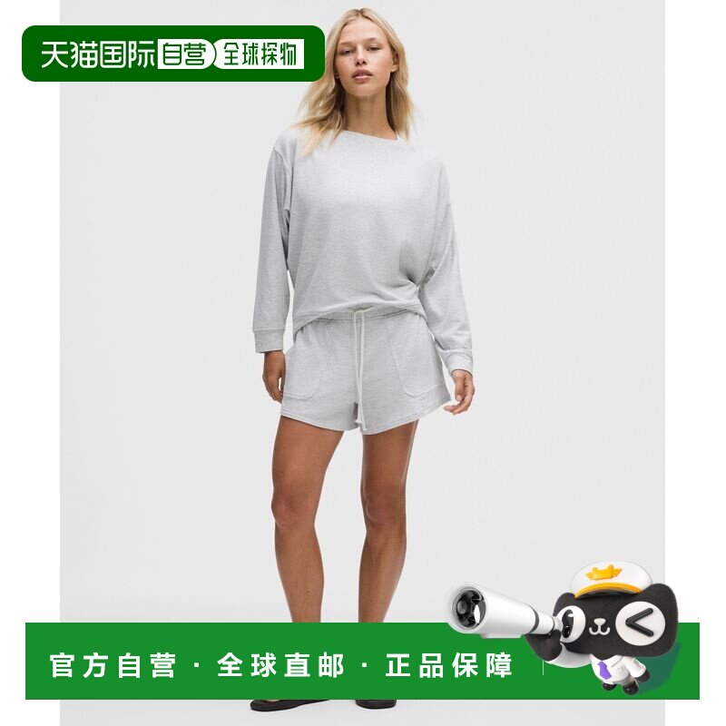 日本直邮lululemon 女款 BeCalm 中腰短裤 3英寸*升级材质 休闲短图片