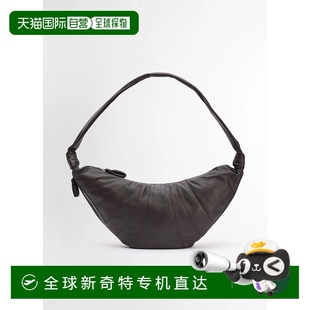 欧洲直邮LEMAIRE 勒梅尔钱包 2025新品 大号羊角面包袋黑巧克力