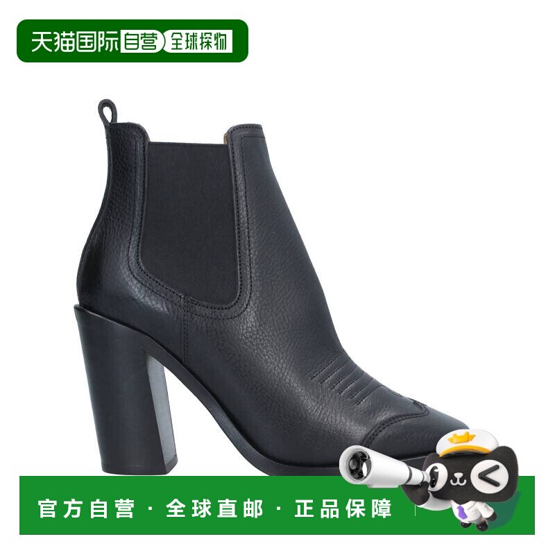 香港直邮off-white 女士 脚踝靴 black黑色 舒适时尚高跟短靴女靴