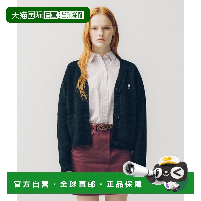 韩国直邮YALE秋冬新款韩版小熊校园日常复古针织衫女款YEW1KC203A