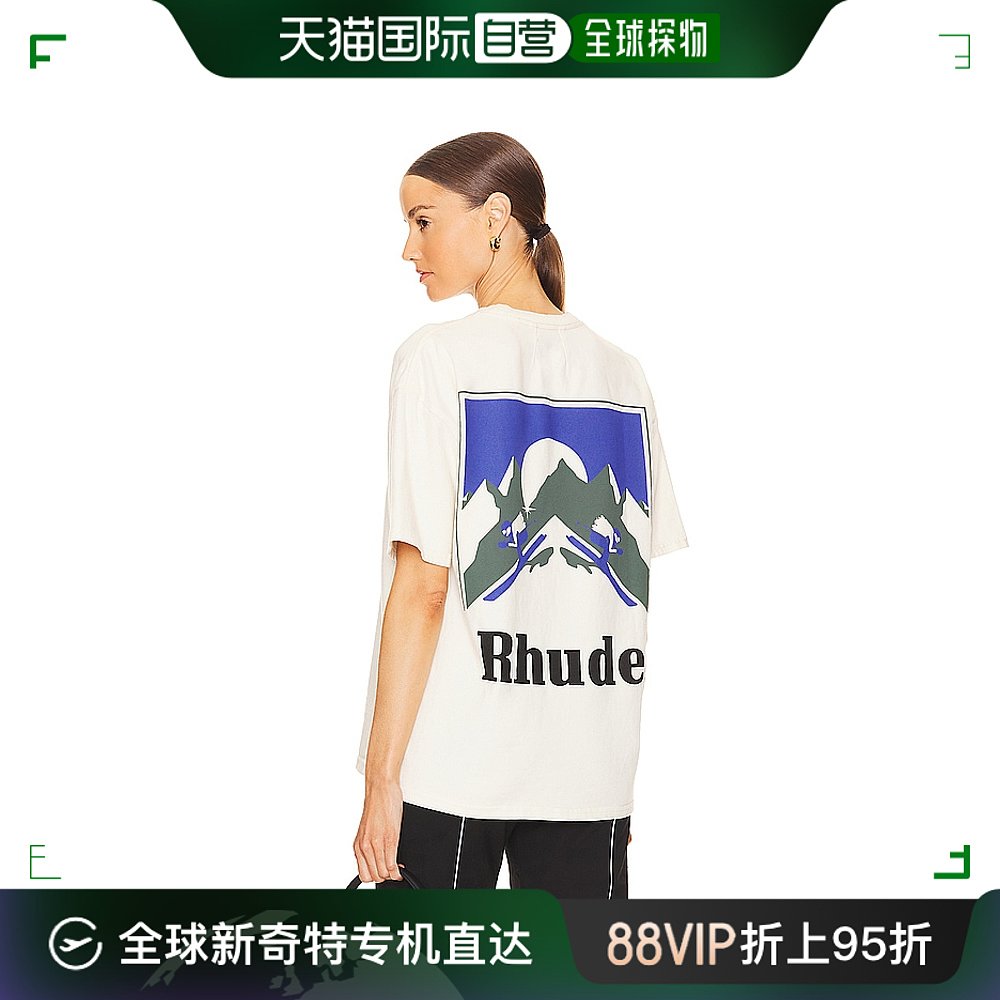 香港直邮潮奢 Rhude 女士 月光T恤 RHPF24TT02012611 女装/女士精品 T恤 原图主图