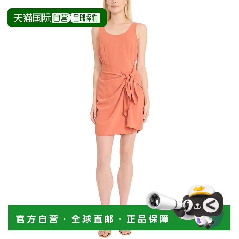 自营Donna Morgan迷你连衣裙-橙色 美国奥莱直发