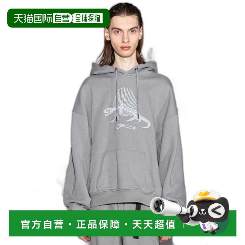 韩国直邮GLACK 男士连帽衫GHD006GR纯棉休闲时尚潮流百搭 高级感