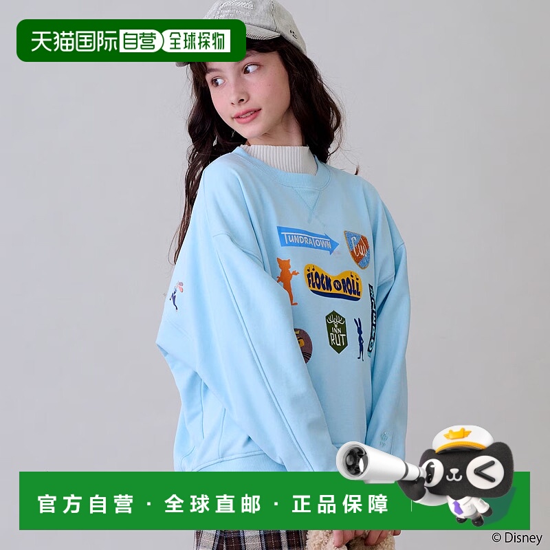 1h可退 日本直邮pom ponette junior 女童 宽松迪士尼印花半袖连