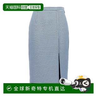 香港直邮潮奢 玛尼 1小时内可退 Marni GOMA0554IU 女士 格纹裙子