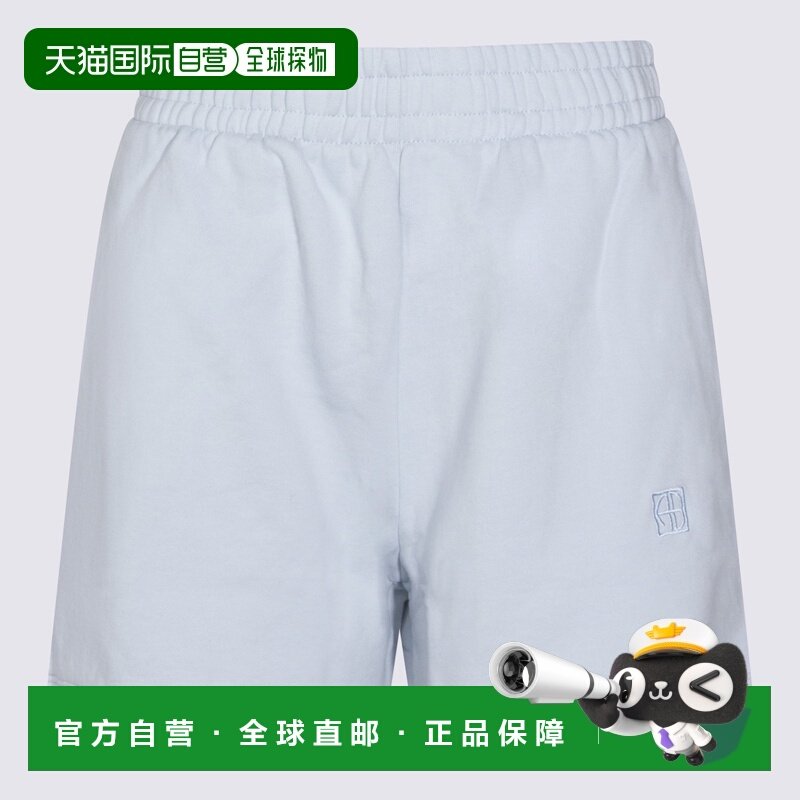 1h可退 香港直邮潮奢 ANINE BING 女士 浅蓝棉质短裤 A0512104,女装/女士精品,休闲裤,淘宝优惠券,粉丝福利购,淘宝优惠卷