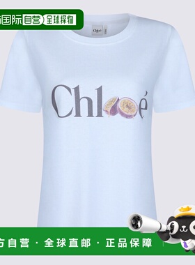 香港直邮CHLOÉ 女士T恤 CH26SJH08197101 SS2026 白色 T-shirt wi