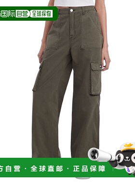 自营Tommy Jeans Claire Cargo Pants Women's  High Rise Wide-L