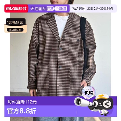 日本直邮官方授权 CPCM U.S. POLO ASSN. 格纹衬衫领西装外套