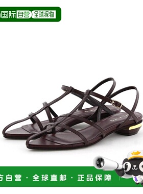 1h可退 HIMIKO 女士尖头T型带扣凉鞋 651213高跟罗马鞋