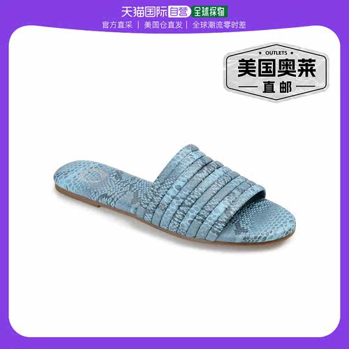 Journee Collection 女式 Tru 舒适泡沫 Marisol 拖鞋 - 蓝色 【