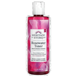 香港直邮Heritage Store玫瑰水爽肤水保湿瓶装237ml正品补水护肤
