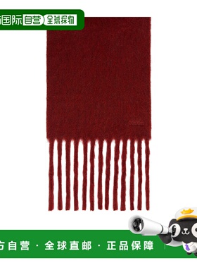 香港直邮MAX MARA 女士围巾 4546025206005 AW2025 红色 流苏围巾