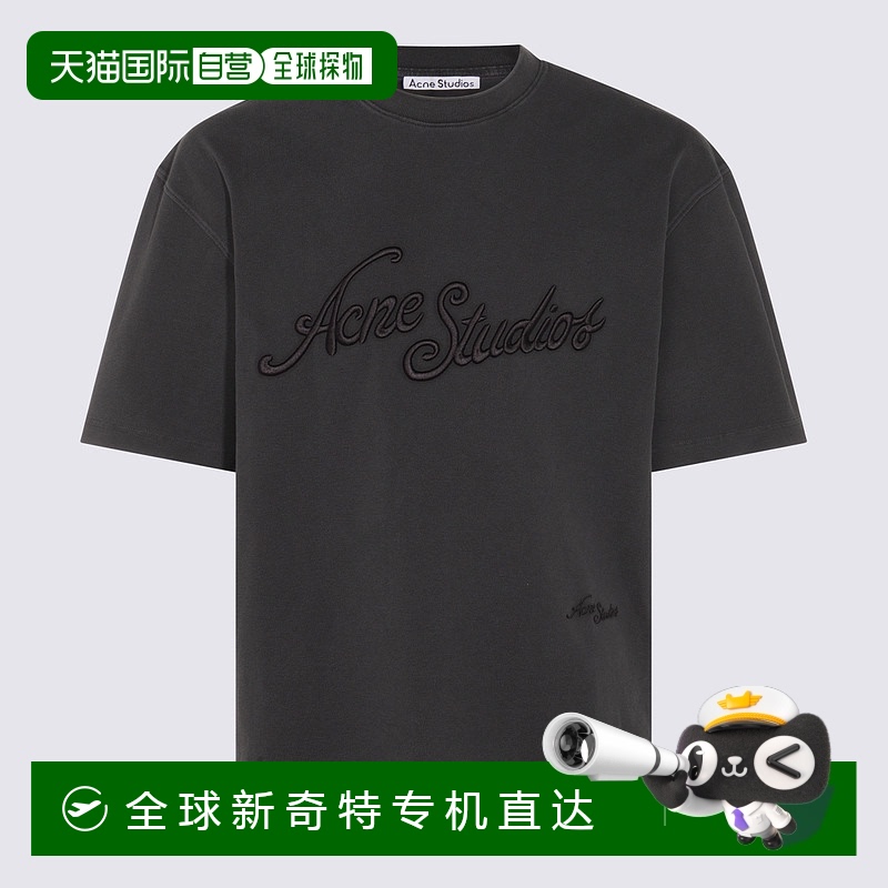 1h可退 香港直邮ACNE STUDIOS 男士T恤 CL0345BM0 CO 军绿色短袖