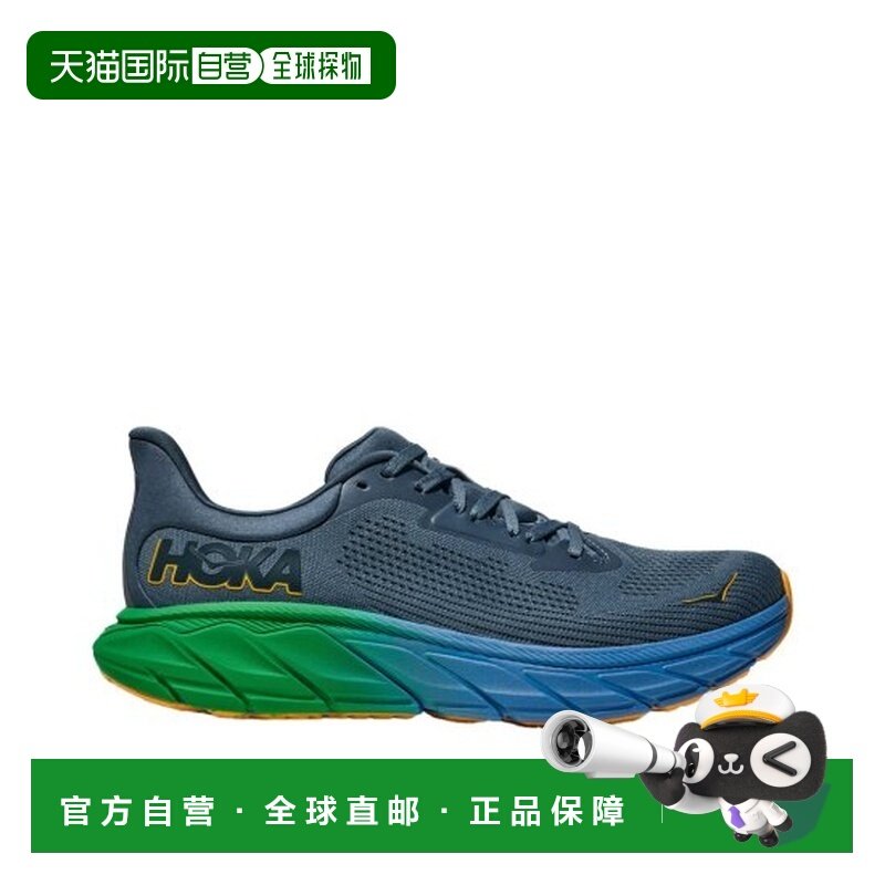 自营欧洲直邮HOKA ARAHI男士深蓝色网布缓震跑鞋