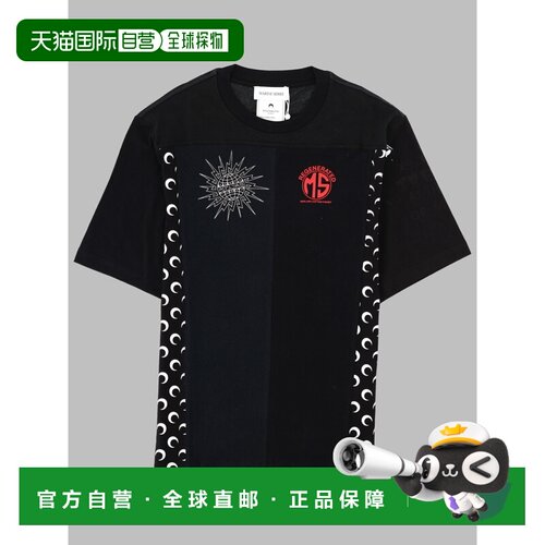 1h可退 香港直邮MARINE SERRE 男士T恤 MTT102AUJER0003BK99 AW20