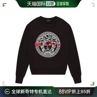 女士黑色棉质卫衣 自营｜VERSACE 范思哲 A87516 A231242 帽衫