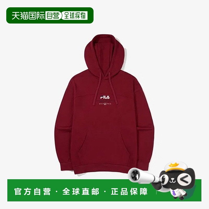 韩国直邮FILA Wheela 连帽衫 TQJ FS2POG3112X-WIN 拼色徽标连帽