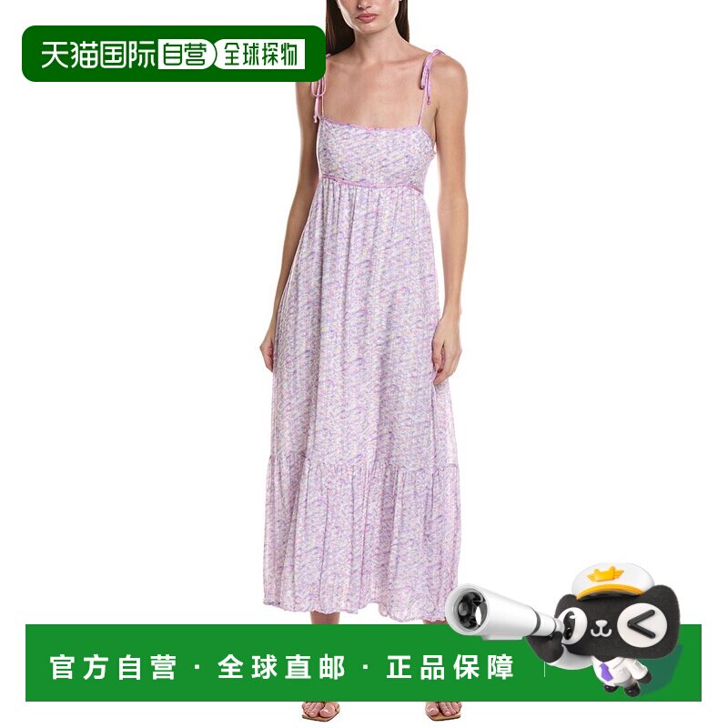 自营Saltwater Luxe Tank Midi Dress - black 美国奥莱直发吊带