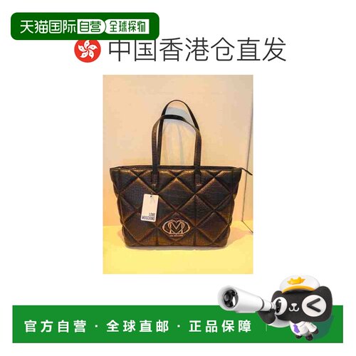 香港直邮MOSCHINO 女士手提包 JC4120LF1000 AW2026 黑色 字母log