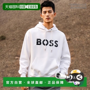 Sullivan 男式 Boss 美國奧萊 連帽衫 白色 自營Hugo