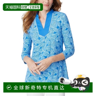 自營(yíng)J.McLaughlin 藍(lán)色多色 美國(guó)奧萊 直發(fā) Fay針織上衣