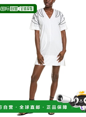 自营 alpha studio阿尔法工作室Corto和服连衣裙-白色 美国奥莱直