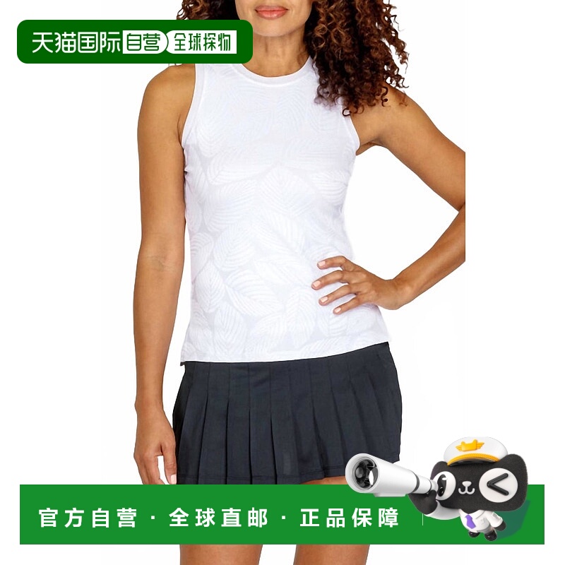 自营tailWomen's Zeta Crew Neck Tennis Tank Top In Fading Lea