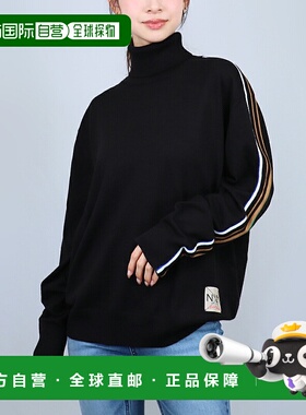 日本直邮N°21 儿童女士针织毛衣套头衫 N2108 0N900 黑色