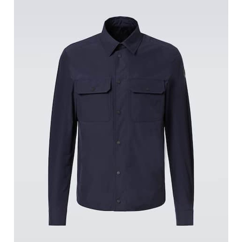 潮奢 Moncler 盟可睐 男士 府绸衬衫 blue蓝色 舒适时尚