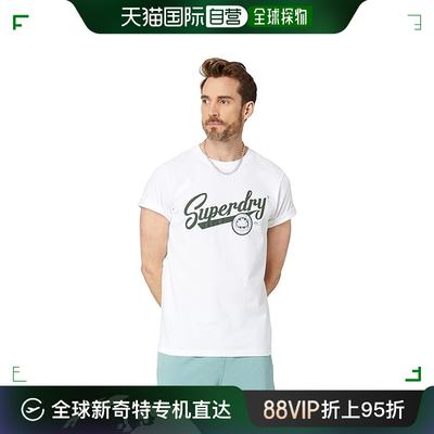 香港直邮潮奢 Superdry 极度干燥 男士 Scripted 复古学院风T恤