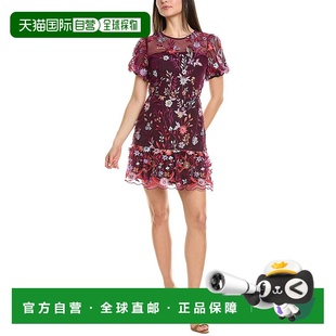 紫色 自营 热带花园迷你连衣裙 Yasmin 美国奥莱直发 Milly