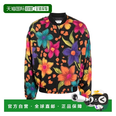 1h可退 香港直邮Saint Laurent 圣罗兰 男士 TEDDY FLEURS 绉纱夹