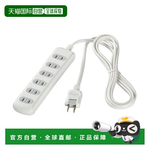 【日本直邮】buffalo巴法络数码配件两孔插线板6端口3m白色