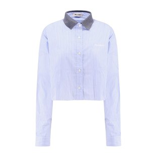 AW2024 MK1694137QSEM1F0X24 黑色 女士衬衫 MIU