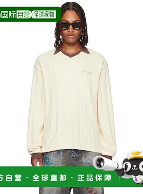 1h可退 香港直邮Represent 男士 灰白色 Retro Football 长袖 Pol