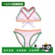 Swim white Rainbow 2pc 自营PQ Set Embroidered Bikini 美国