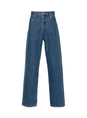 A.P.C. 女士牛仔裤 COHTDM09156IAL AW2024 蓝色 腰带环牛仔长裤