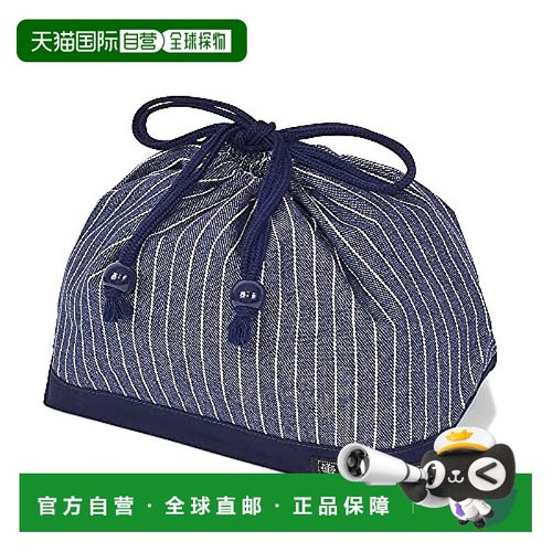 【日本直邮】Colorful Candy Style 扣板抽绳午餐袋标签靛蓝 N344